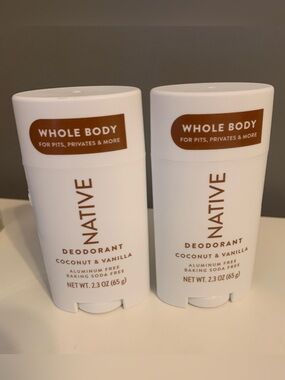 Native Whole Body Deodoarant 2.3 oz.  Coconut and Vanilla